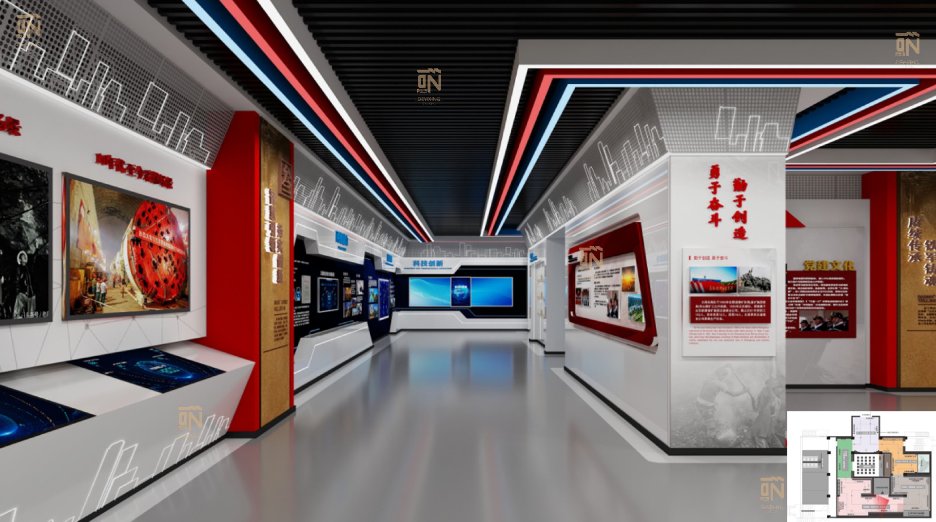 陕西正通煤业企业文化展厅-企业馆-展馆设计公司-展厅设计公司-上海展览公司